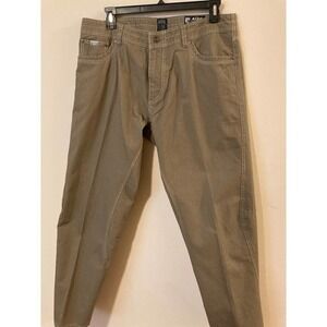 Kuhl Outkast Vintage Patina‎ Dye Green 100% Cotton Hiking Pants Size 38x32